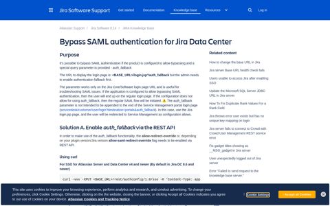 Bypass SAML authentication for Jira Data Center | Jira ...