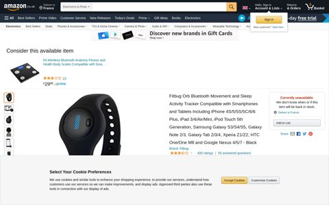 Fitbug Orb Bluetooth Movement and Sleep Activity: Amazon ...