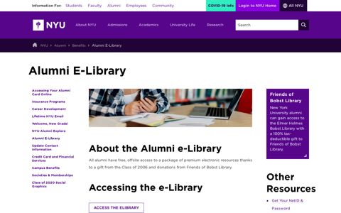 Alumni E-Library - NYU