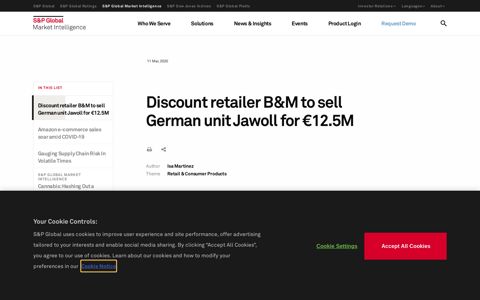Discount retailer B&M to sell German unit Jawoll for €12.5M ...