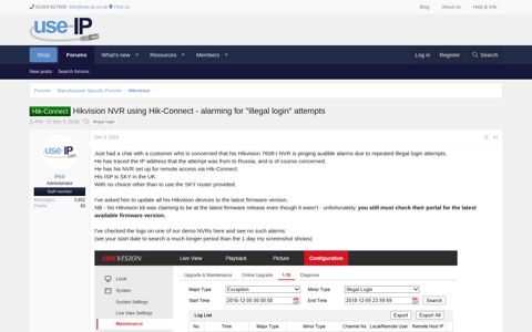 Hikvision NVR using Hik-Connect - alarming for "illegal login ...