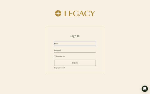 Login - Legacy