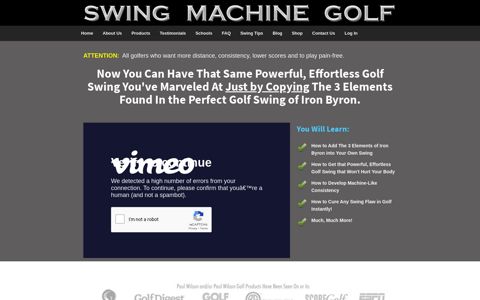 Swing Machine Golf