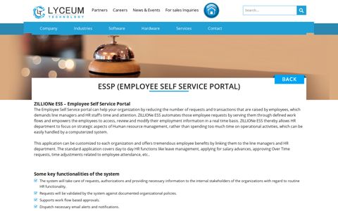 ESSP (Employee Self Service Portal) | lyceum