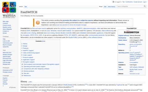 FreeSWITCH - Wikipedia