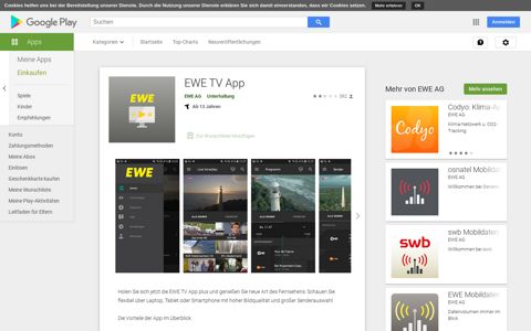 EWE TV App – Apps bei Google Play