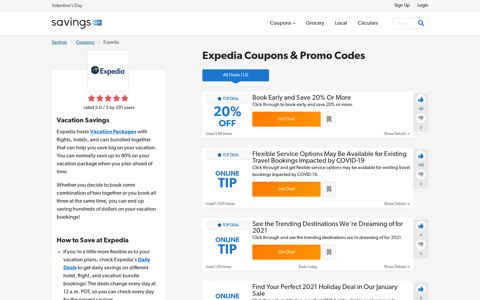 Expedia Coupons, Promo Codes & Deals 2020 - Savings.com