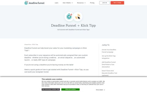 Integrations - Klick Tipp | Deadline Funnel