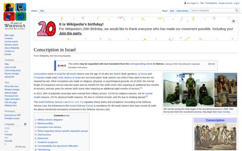 Conscription in Israel - Wikipedia