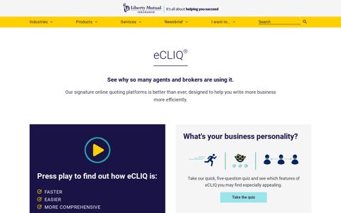 eCLIQ - Liberty Mutual – Helping You Succeed