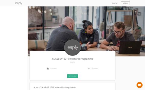 CLASS OF 2019 Internship Programme – Leaply – Leaply