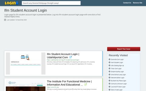 Ifm Student Account Login - Loginii.com