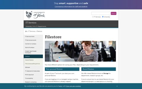 Filestore - IT Services, The University of York