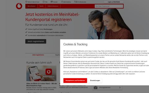 MeinKabel - Vodafone Kabel Deutschland Kundenportal