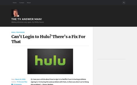 Can't Login to Hulu? There's a Fix For That - The TV Answer ...