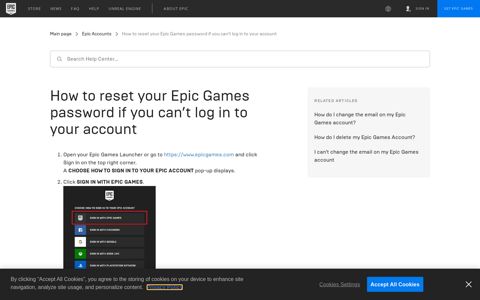 How to reset your Epic Games password if you can't log in to ...