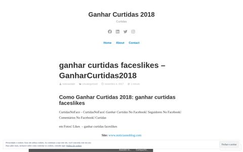 ganhar curtidas faceslikes – GanharCurtidas2018 – Ganhar ...