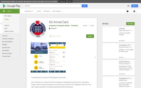 SG Arrival Card - Apps on Google Play