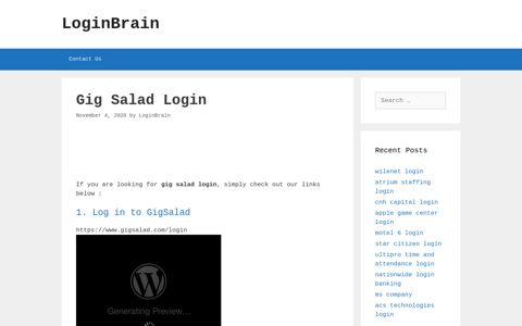 Gig Salad - Log In To Gigsalad - LoginBrain