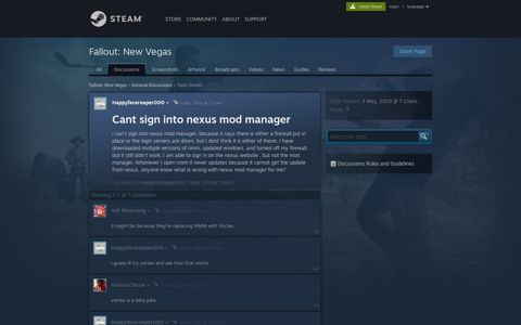 Cant sign into nexus mod manager :: Fallout: New Vegas ...