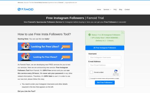 Get Free Instagram Followers - [ 100% Free | Working! ] | No ...