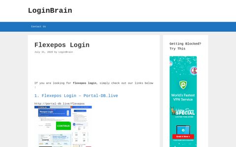 Flexepos - Flexepos Login - Portal-Db.Live - LoginBrain