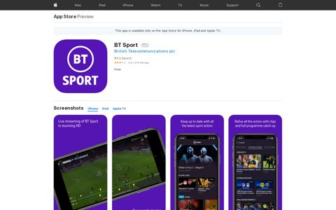 ‎BT Sport on the App Store