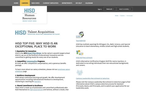 Careers / Homepage - Houston ISD