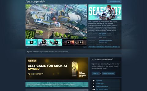 Apex Legends™ on Steam
