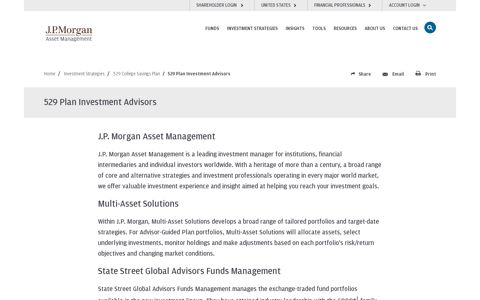 529 Plan Investment Advisors | J.P. Morgan Asset Management