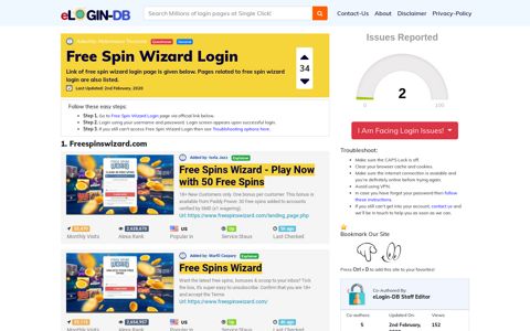 Free Spin Wizard Login - штыефпкфь login 0 Views