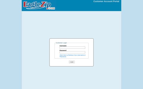 Customer Portal - EagleZip.com