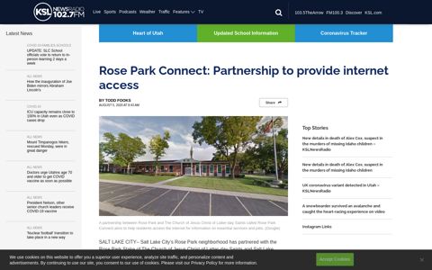 Rose Park Connect: Partnership to provide internet access