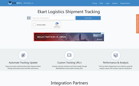 Ekart Shipment Tracking API | Restful API to track packages