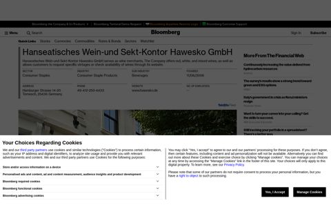 Hanseatisches Wein-und Sekt-Kontor Hawesko GmbH ...