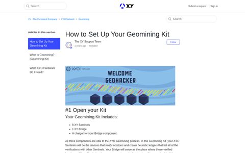 How to Set Up Your Geomining Kit – XY - The Persistent ...