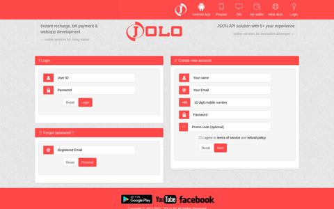 Login - Jolo - Largest recharge and bill payment service ...
