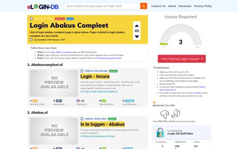 Login Abakus Compleet - A database full of login pages from ...