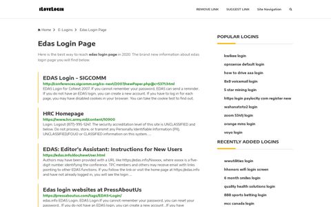 Edas Login Page ❤️ One Click Access - iLoveLogin