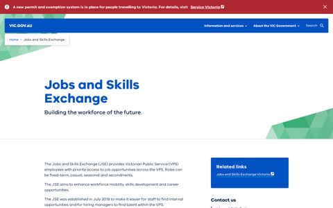 Jobs and Skills Exchange | Victorian Government