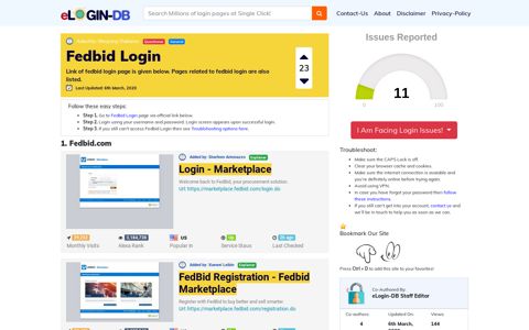 Fedbid Login - Find Login Page of Any Site within Seconds!