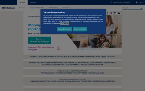 Manage Your Mortgage | Mortgages | Ulster Bank