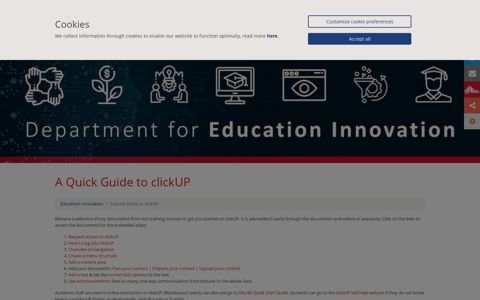 Quick guide to clickUP - University of Pretoria