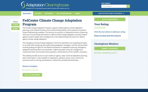 FedCenter Climate Change Adaptation Program | Adaptation ...