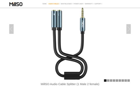 MillSO Audio Cable Splitter