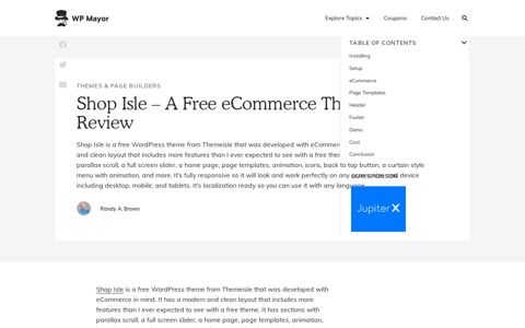 Shop Isle – A Free eCommerce Theme Review - WP Mayor