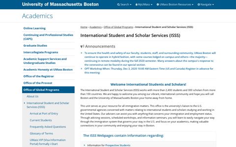 Office of Global Programs | International Students and Scholar ...