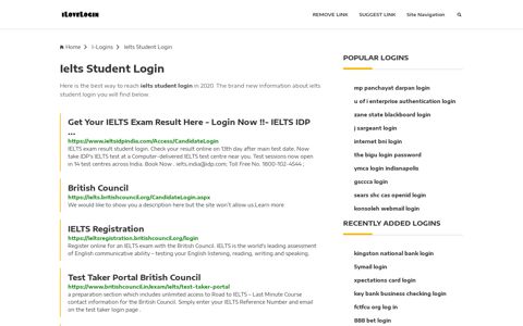 Ielts Student Login ❤️ One Click Access - iLoveLogin