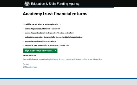 Academy Trust Data Collections