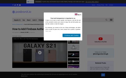 How to Add Firebase Authentication in Ionic 5|6 App ...